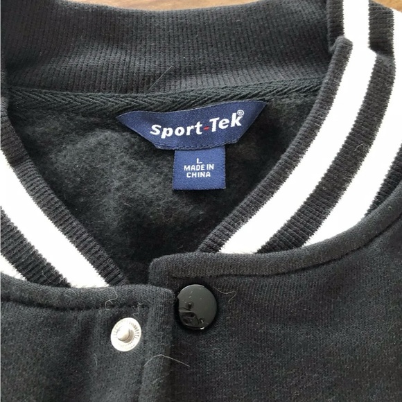 Monat gear varsity jacket coat black grey - Picture 9 of 10